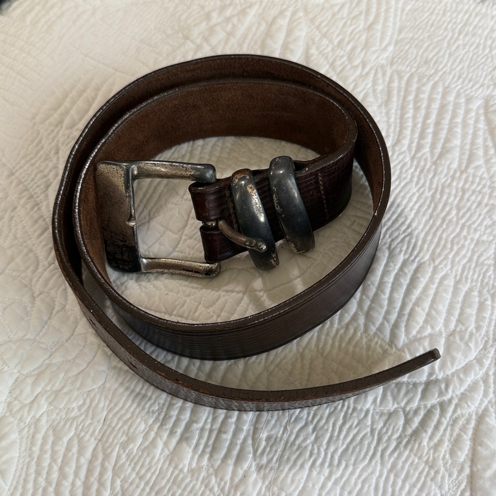 Woman Brown Leather Belt